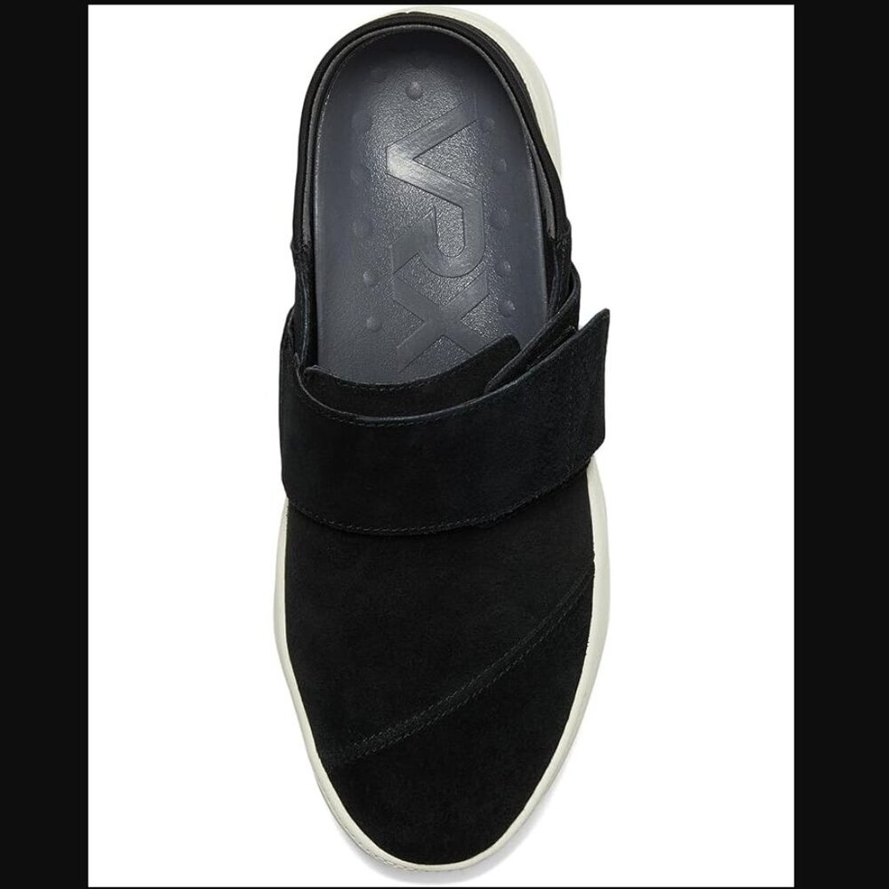 NEW VIONIC SZ 6.5 Lotus Rx Recovery Slide Clog Slip-on Black Suede Shoes